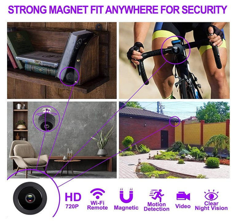 Protege lo que más importa: ¡minicámara espía Wi-Fi con visión nocturna! Tu Hogar Seguro 24h