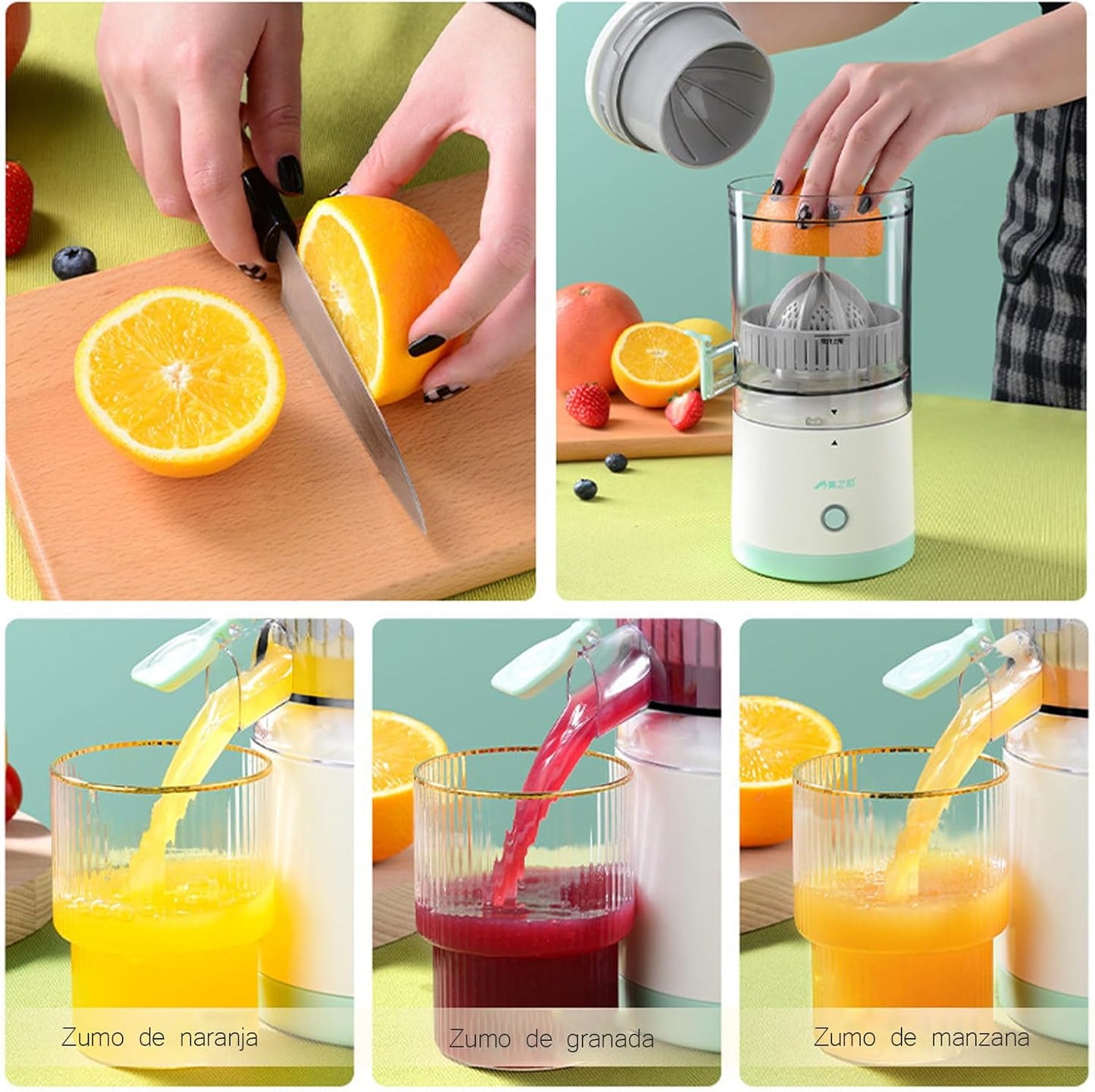 🍊 “Extractor de Frutas – Prepara jugos naturales en segundos