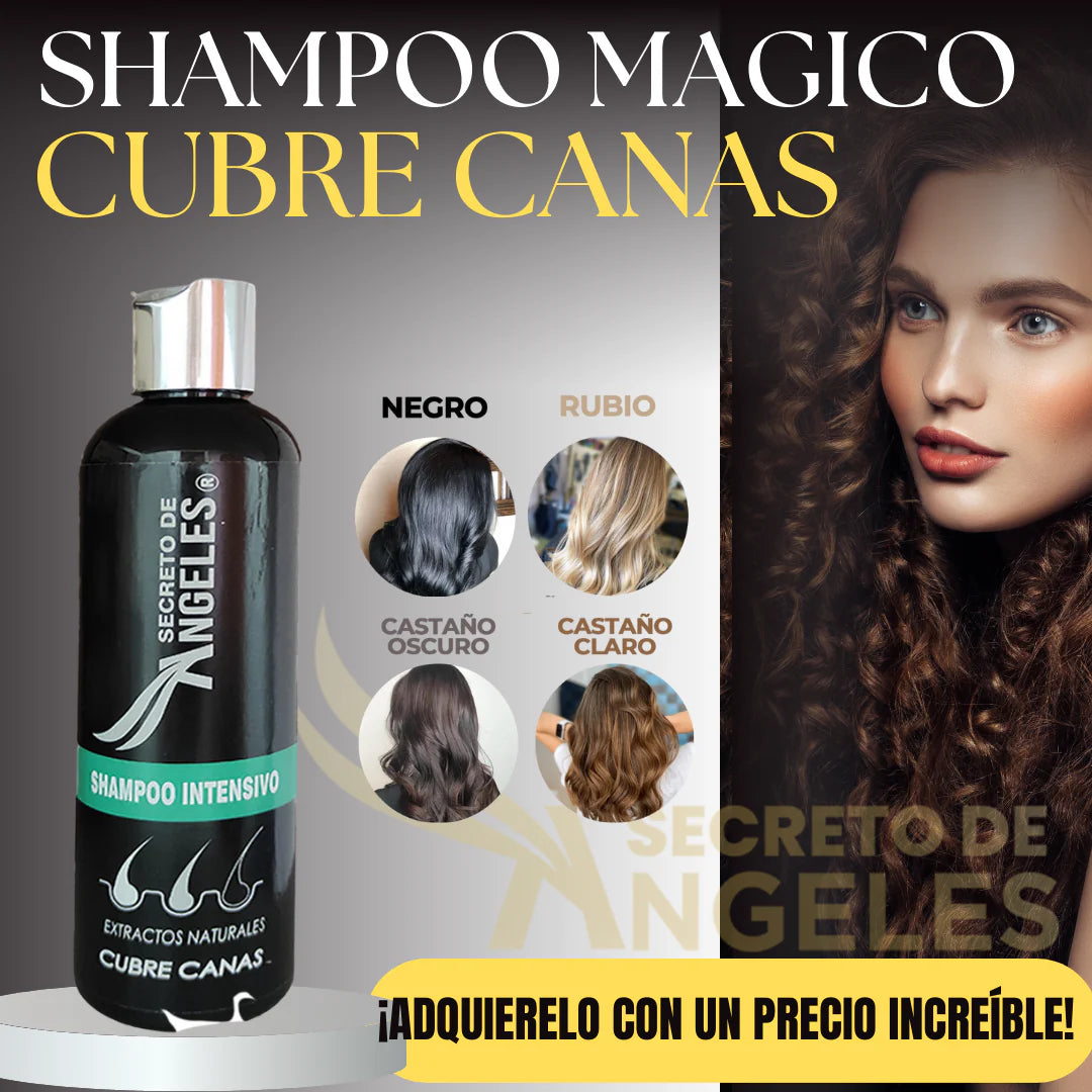 Cubre las canas en hasta 4 lavados – sin tintes, sin químicos agresivos.