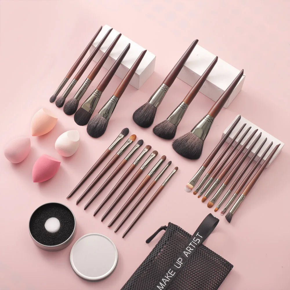 Conjunto de pincéis de maquiagem natural para Sombra