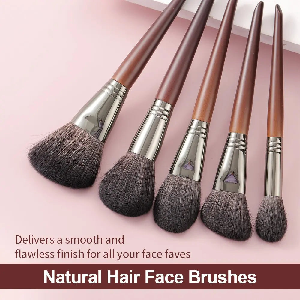 Conjunto de pincéis de maquiagem natural para Sombra