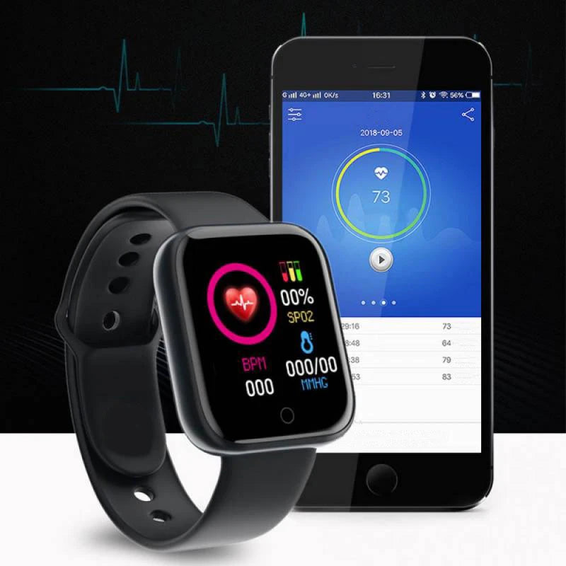 Relógios inteligentes com Pulseira fitness Bluetooth para Homens e Mulheres