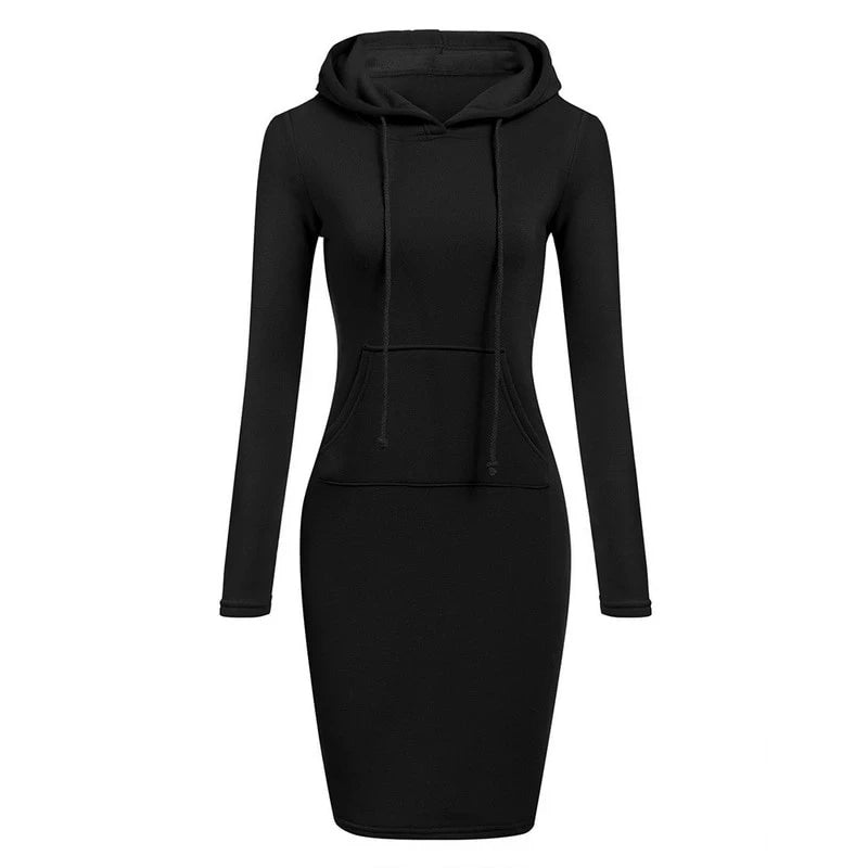 Vestido Moleton com capuz
