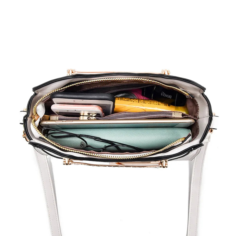 Bolsa de Mão Para Mulheres 2025 Moda Design Couro modelo Gato