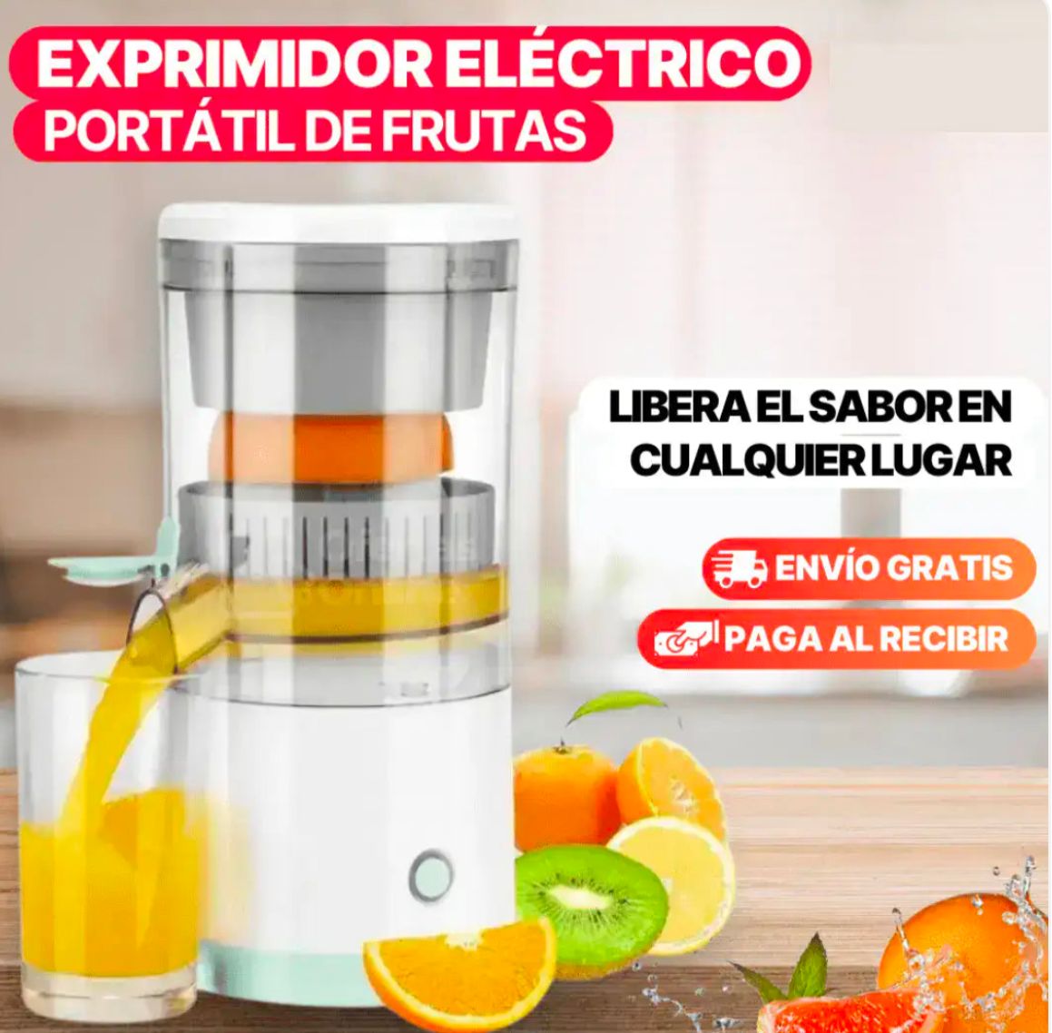 🍊 “Extractor de Frutas – Prepara jugos naturales en segundos