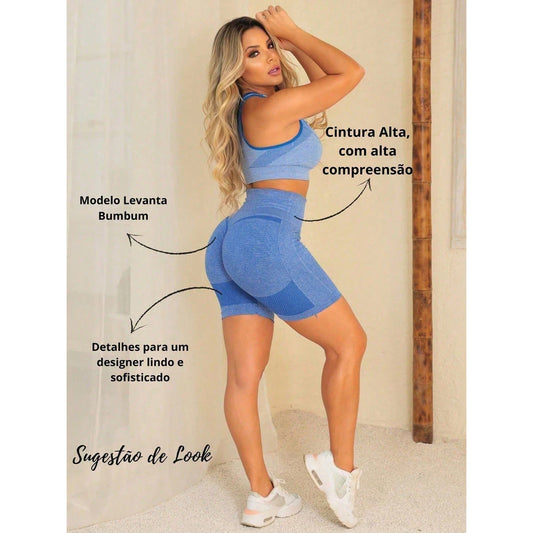 Mujer Levantamiento de Glúteos Corto Gimnasio Yoga Fitness