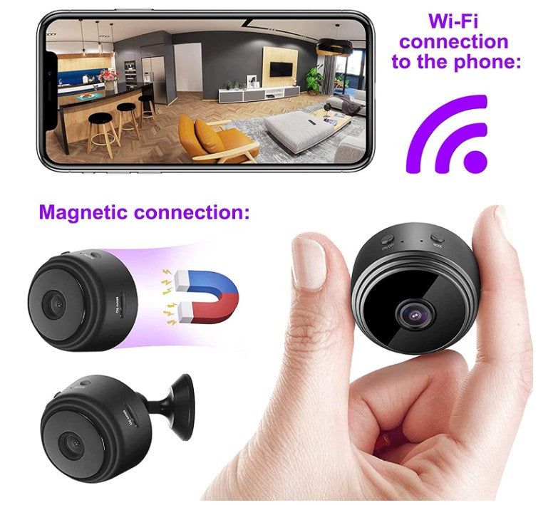Protege lo que más importa: ¡minicámara espía Wi-Fi con visión nocturna! Tu Hogar Seguro 24h