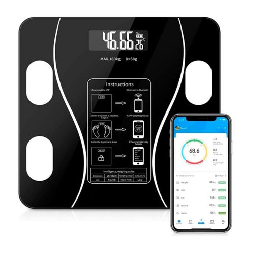 ⚖️ Báscula Inteligente Bluetooth – ¡Control Total de Tu Cuerpo!
