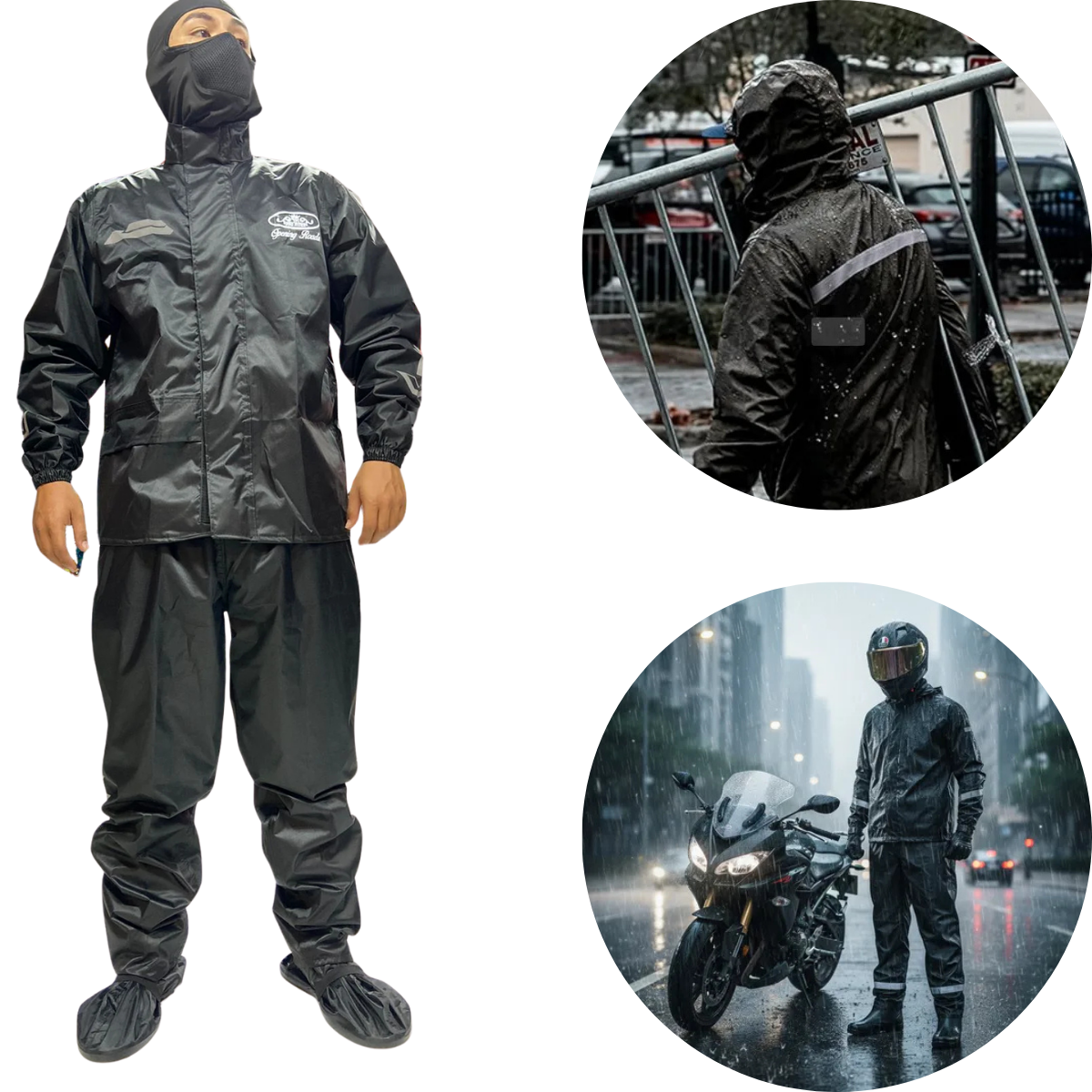 Impermeable completo lluvia moto bici sc
