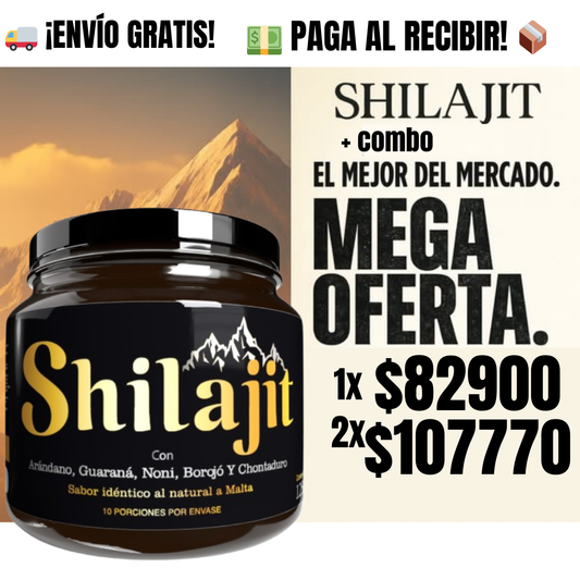 🔥 COMBO SHILAJIT ORIGINAL + RETARDANTE — ¡Potencia Máxima y Control Total! 🔥