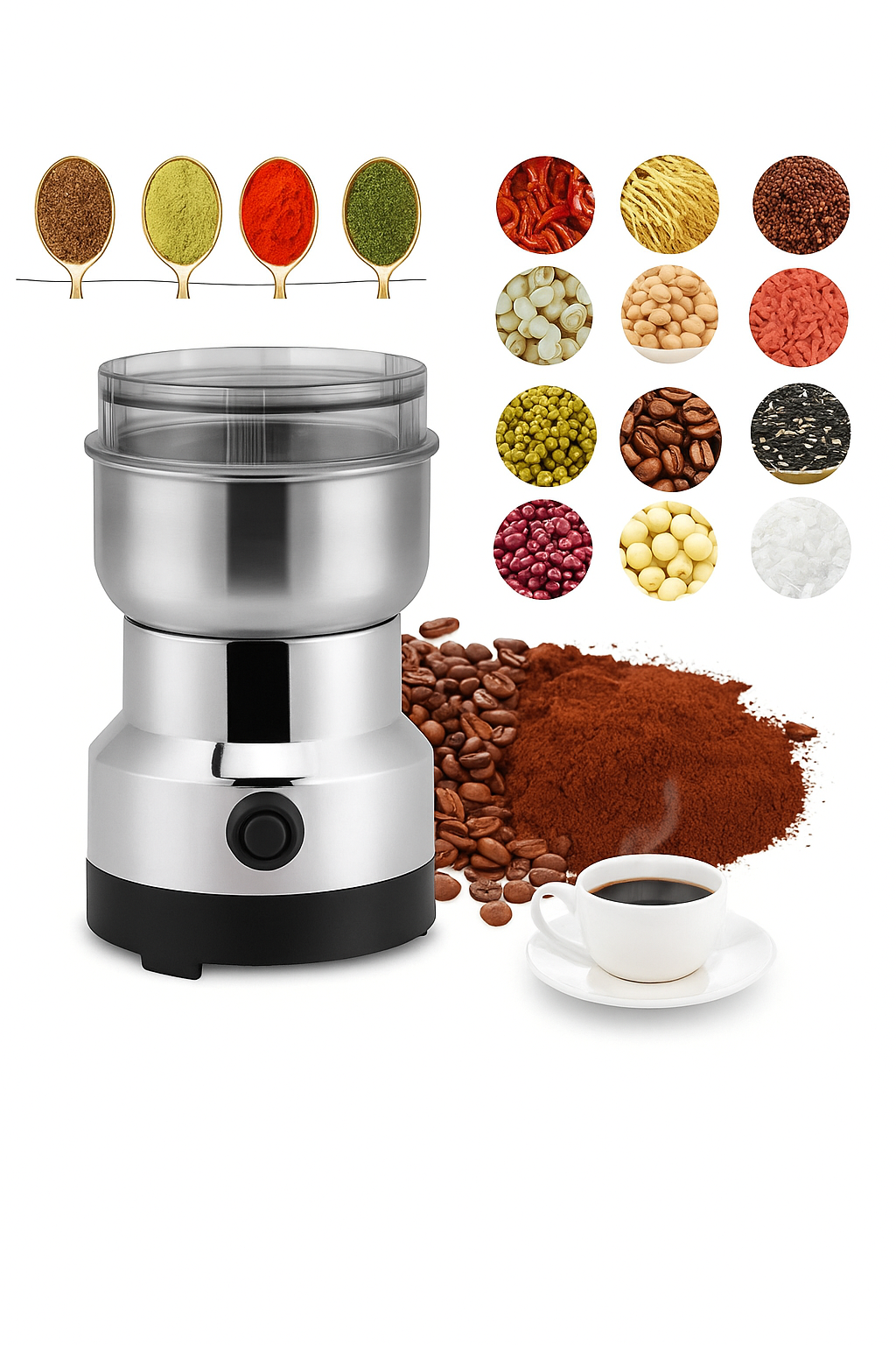 Molino Cafe Eléctrico Triturador Especia