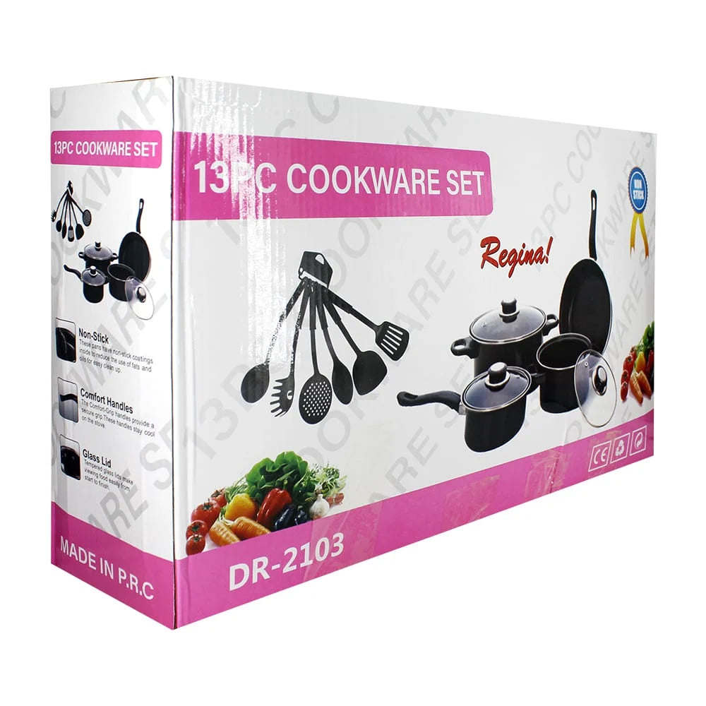 Juego de ollas y utensilios 13 piezas